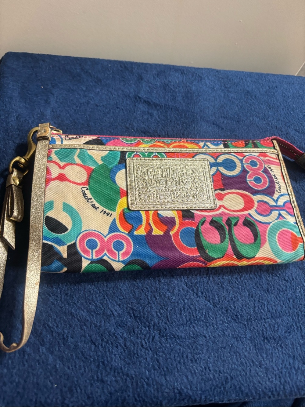 Coach Multicolor Poppy Wristlet